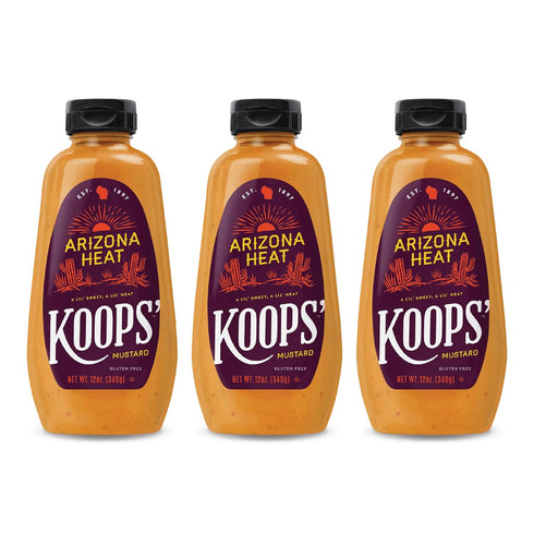 Koops' Arizona Heat Mustard, 12 Ounce (Pack of 3)