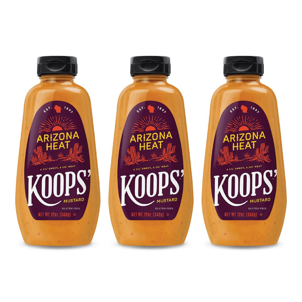 Koops' Arizona Heat Mustard, 12 Ounce (Pack of 3)