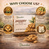 1 lb (450g), Danodia Foods Organic Snackable Jaggery Bites Pure & Natural, No Additives Sweetener, Vegan & Gluten-Free