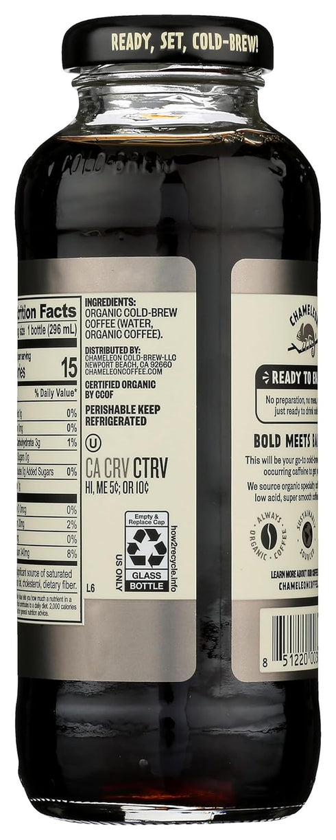 10 oz Chameleon Cold Brew Coffee Espress, Ready to Drink, Fl