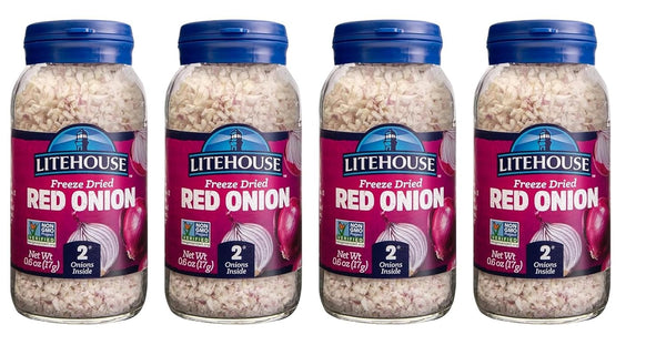 Litehouse Freeze Dried Red Onion - Substitute for Fresh Red Onion, Jar