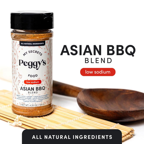 MY SECRETS PEGGY'S FOOD 4.25 Oz My Secrets Peggys Food Asian BBQ Seasoning Blend - Low Sodium Spice for Grilling