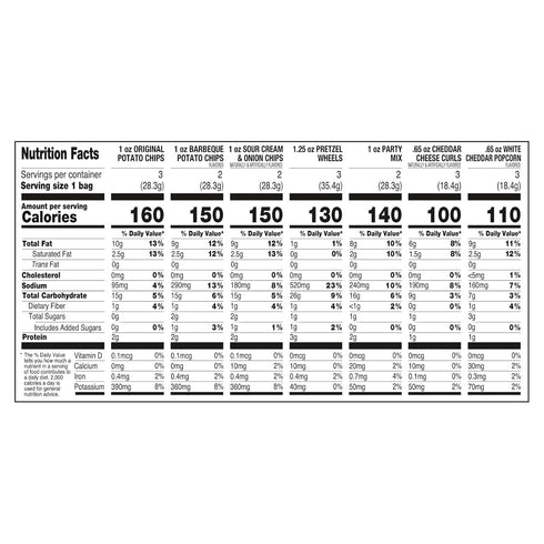 Pack, 18 16.65 oz. Utz Variety Snack ct