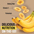 Natural Cravings Pack 100% 4 oz. 12 Pack) Healthy Banana Chips Dried Slices - Family Bags of Dried Banana Chips