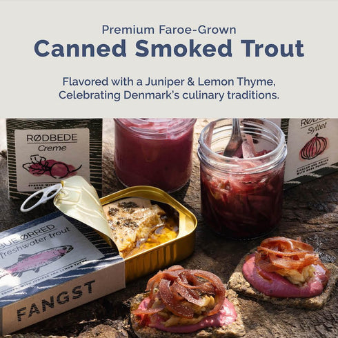 1 110g Fangst Regnbue Orred | Tinned Smoked Freshwater Trout with Juniper and Lemon Thyme | x