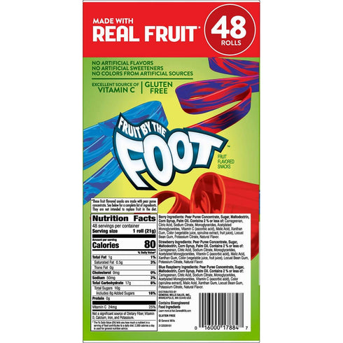 General Mills Pack, 0.75 (48 Count) Fruit By The Foot, Variety Ounce