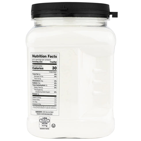 100% |17.63oz Roots Circle Pure Corn Starch Airtight Container | All Natural Thickener for Soups, Stews, Gravy, Baking