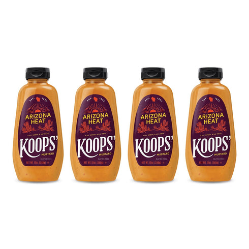 Koops' Arizona Heat Mustard Sweet and Spicy Mustard, Gluten-Free, Kosher, Made in