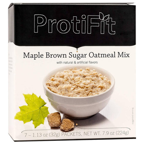 PROTIFIT Maple Brown Sugar Organic Oatmeal, 15g Protein, Bariatric Surgery Must Haves,