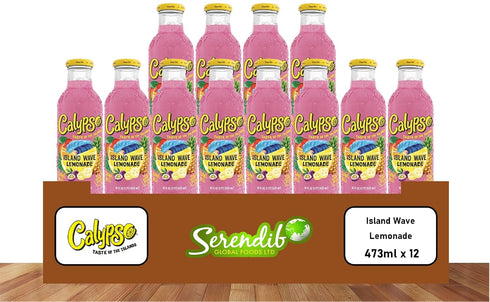 Calypso Lemonade, Island Wave Lemonade, Made with Real Fruit, 16 Fl Oz