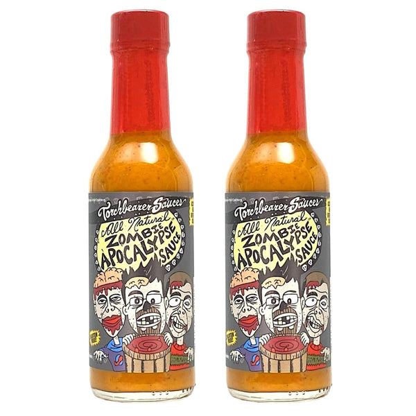 Torchbearer Sauces Zombie Apocalypse Ghost Chili Hot Sauce, 5oz (2 Pack) Ghost