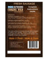 Cooking Wild Seasonings Pack, 20 11.7 packets FRESH SAUSAGE Variety Four Seasons up to pounds of Wild Game or Domestic