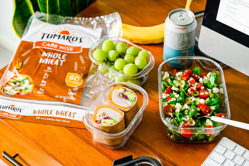 8 Count (Pack 3) Tumaro's Whole Wheat Carb Wise Wraps - Low Carb - Keto Friendly Sandwich & Burrito Tortillas - Healthy