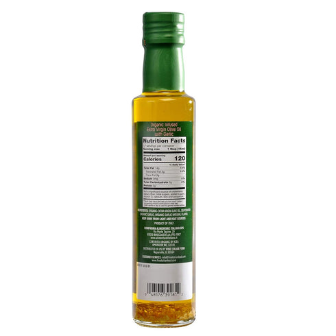 8.5 oz 100% (2) Olidi Garlic Infused Extra Virgin Olive Oil | Product of Italy, Cold-pressed, natural, heart-healthy