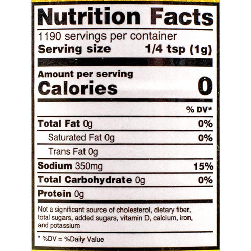 Johnny's Seasoning Salt, No MSG, 42 Oz