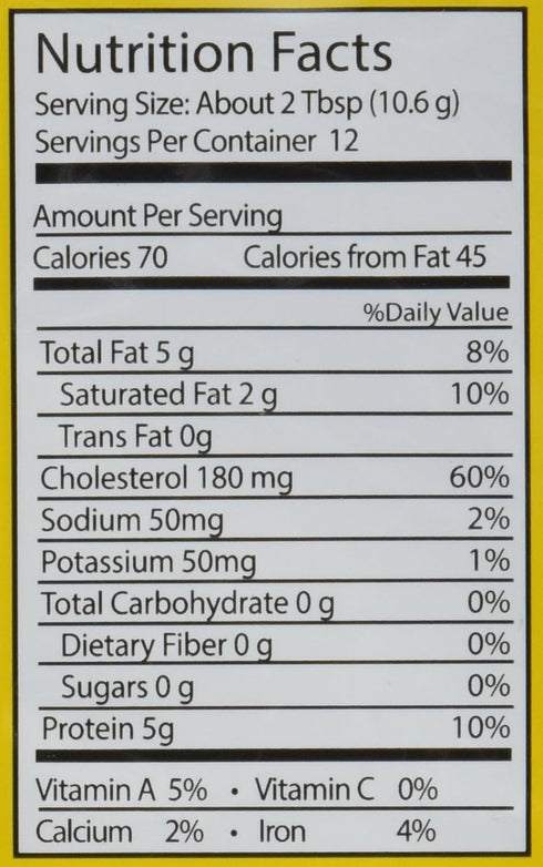 Backpacking Pack 6-5.1 oz. Ova Easy Dehydrated Egg Crystals Powdered Eggs Made From All-Natural Ingredients