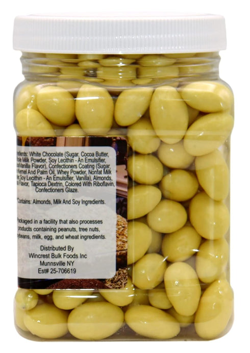 1.5 Lb Lemon Creme Chocolate Almonds - Tub
