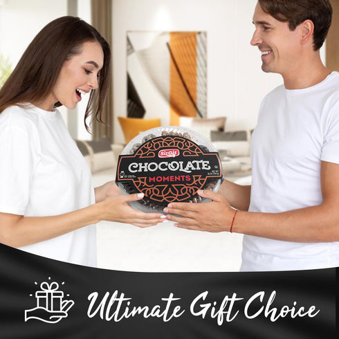 28oz 6 Mothers Day Chocolate Gift Box, Chocolate Gift Basket of Sectional Platter, Ideal Food Gifts for Women on