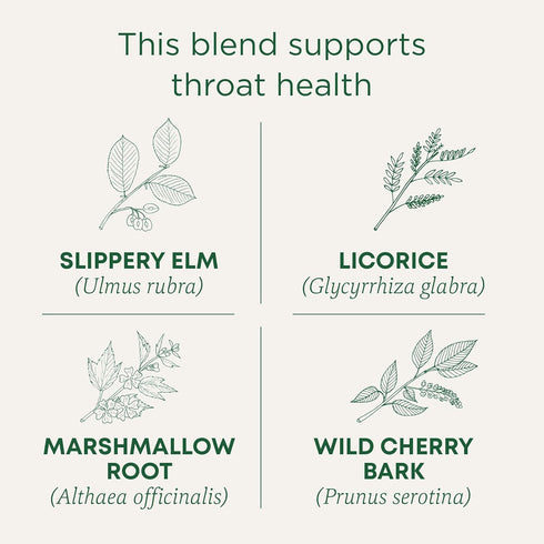 48 Traditional Medicinals Organic, Throat Coat Tea, Original with Slippery Elm - Supports Throat Health - Kosher