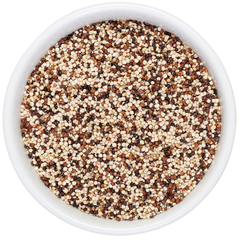 (28 oz (800g)) Aiva Tri Color Quinoa Seeds | White Red Black Quinoa Blend | Whole Grain Quinoa Mix | Cooking Ingredient