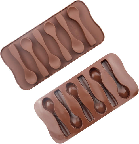 Chocolate Spoon Silicone Molds for Chocolate & Peppermint Candy Perfect for Cocoa