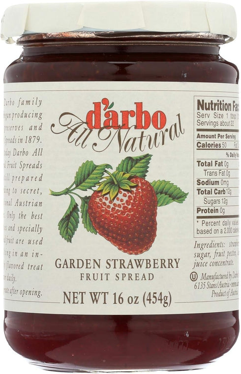 Darbo D'arbo Strawberry Fruit Spread, 16 oz (3 Pack)