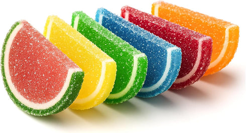 8 Gummi NY Spice Shop Assorted Fruit Slices Candy - Ounce Assorted Chewy Fruits Slices Jelly Candy - Tropical & Citrus