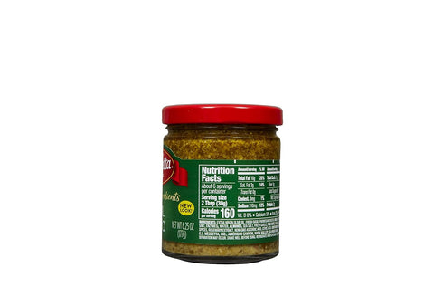 6.25 (Pack 6) Mezzetta Artisan Ingredients Basil Pesto Ounce Jar- Traditional Italian Pesto alla Genovese with Fresh