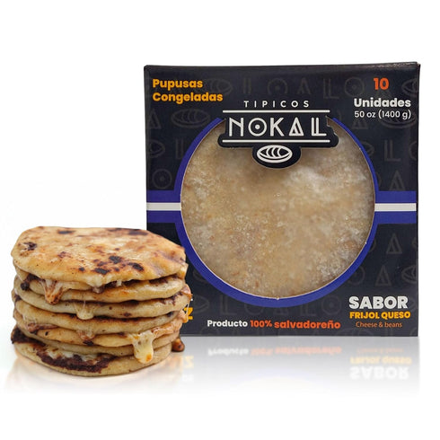 Tipicos Nokal Frozen Bean & Cheese Pupusas, Authentic Salvadoran Pupusas Frozen Meal,