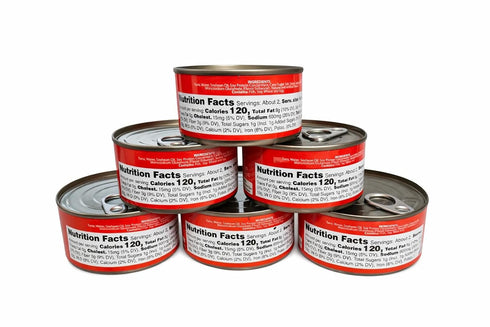 San Marino 6.35 oz, (180g) 6 Light Corned Tuna, - Cans