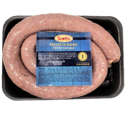 Generic 1.5lb (1) Homemade Swedish Potato Sausage (Potatis Skorv)