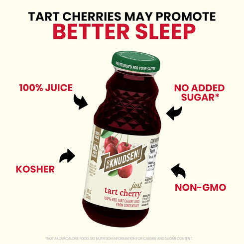 8 oz (12 Pack) R.W. Knudsen Just Tart Cherry Juice, fl