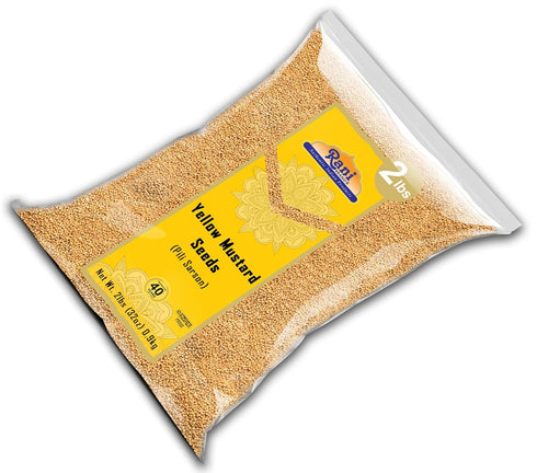32oz (2lbs) 908g Rani Yellow Mustard Seeds Whole Spice ~ Ideal for Pickling, Dressing and Making Ground Mustard
