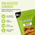 2 lb Packed Oh! Nuts Almonds - Dry Roasted Unsalted Almonds - - No Salt, No Oil All-Natural Protein - in New York