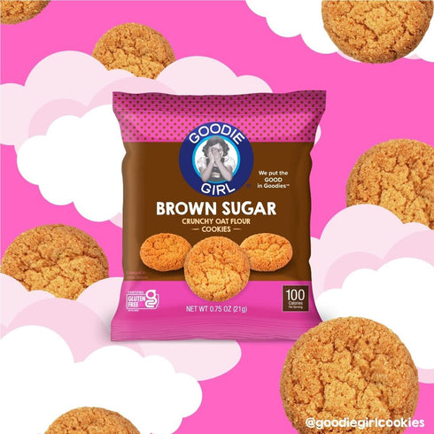 Packs 100 (24 Pack) Goodie Girl, Mini Brown Sugar Cookie Snack | Gluten Free, Peanut Free | Calories