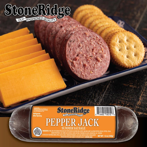 Summer 12 oz, 2 Pack StoneRidge Old Fashioned Sausage, Pepper Jack