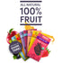 100% pack 12 count) Peaceful Fruits Fruit Strips (Variety (strawberry, acai, passionfrt, apple)