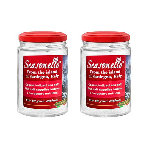 Seasonello Coarse Sea Salt from Sardegna 200g (Pack of 2)