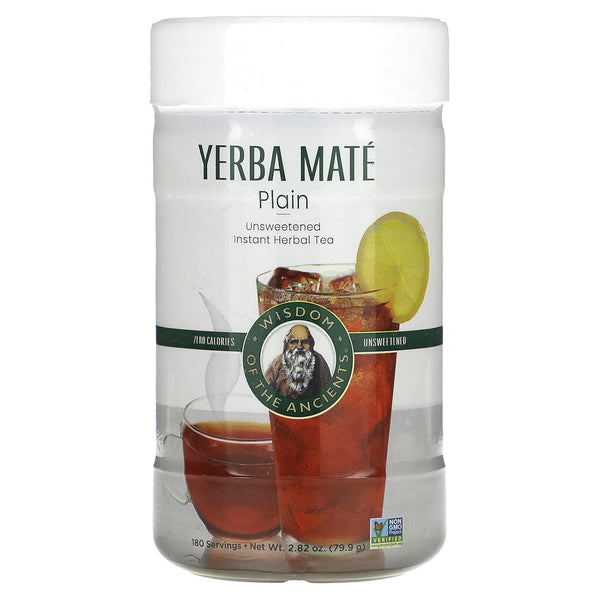 Instant Yerba Mate Tea, Unsweetened, 2.82 Ounce by Wisdom of the Ancients