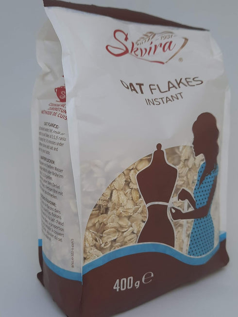 400 14.12 OZ (1 Pack) Skvira Oat Flakes Instant GMO Free No Added Sugar Halal Certificate gr /
