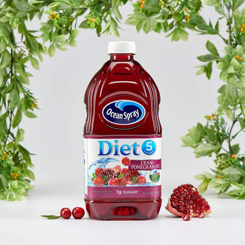 64 Oz (Pack 8) Ocean Spray Diet Cranberry Pomegranate, Fl