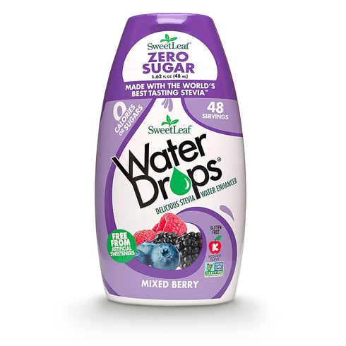 SweetLeaf Water Flavoring Drops - Stevia Water Enhancer, Sugar Free, Mixed Berry (1.62 Fl Oz)