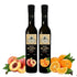 Ellora Farms, Combo Pack Fresh Orange and Peach Infused Balsamic Vinegar Crme,