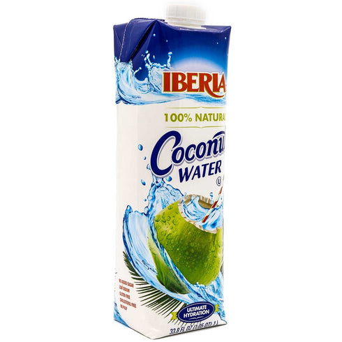 33.8 oz 100% Pack 6 Iberia Coconut Water, fl | Natural | No Additional Ingredients |