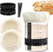 Olnverath 9pcs Sourdough Starter Set,3 Bread Fermentation Cover,3 Thermometer,3 Feeding Date Band,Sourdough Bread