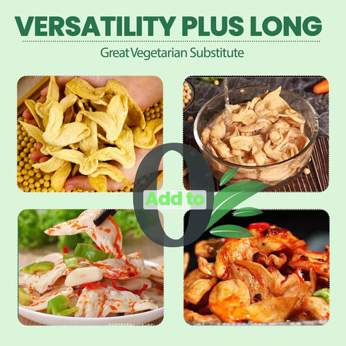 Chunks,500G (17.63oz) WAKIKI Dried Soy Strips,Soy Beans Strips Soy Chunks For Hot pot,Chinese Soybeans Strips Soy High