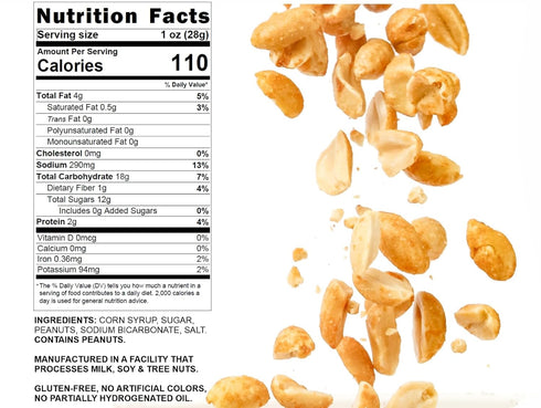 2 SweetGourmet Original Peanut Brittle Candy, Homestyle Toffee with Nuts, Traditional Sweet Snack, Pounds
