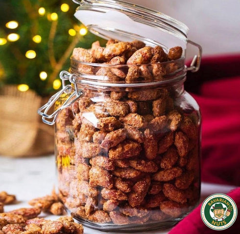 9 Magic Bavarian Cinnamon Roasted Almonds, Ounces of Sweet, Gluten-Free, Vegan Nuts, Made in the USA
