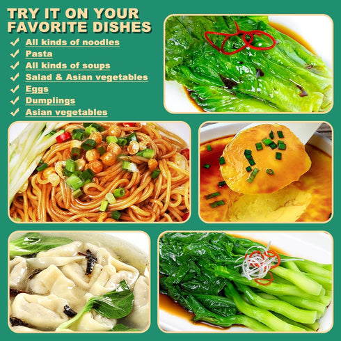 230g/8.1oz (Pack 2) Shanghai Scallion Sauce - Scallion Oil with Spring Onion for Noodles, Rice, Soup, Spring Onion