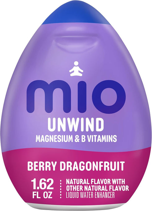 mio Unwind Berry Dragonfruit Liquid Water Enhancer with Magnesium & B Vitamins,
